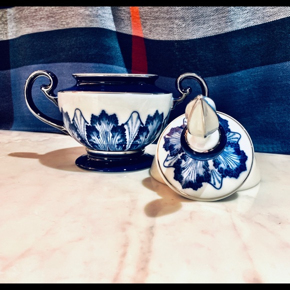 Cobalt Blue & Gold vintage tea set - Picture 3 of 8